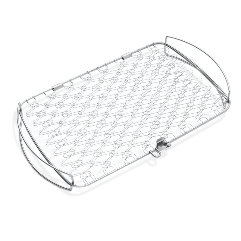 Weber Fisch- und Gemüsehalter groß, Edelstahl