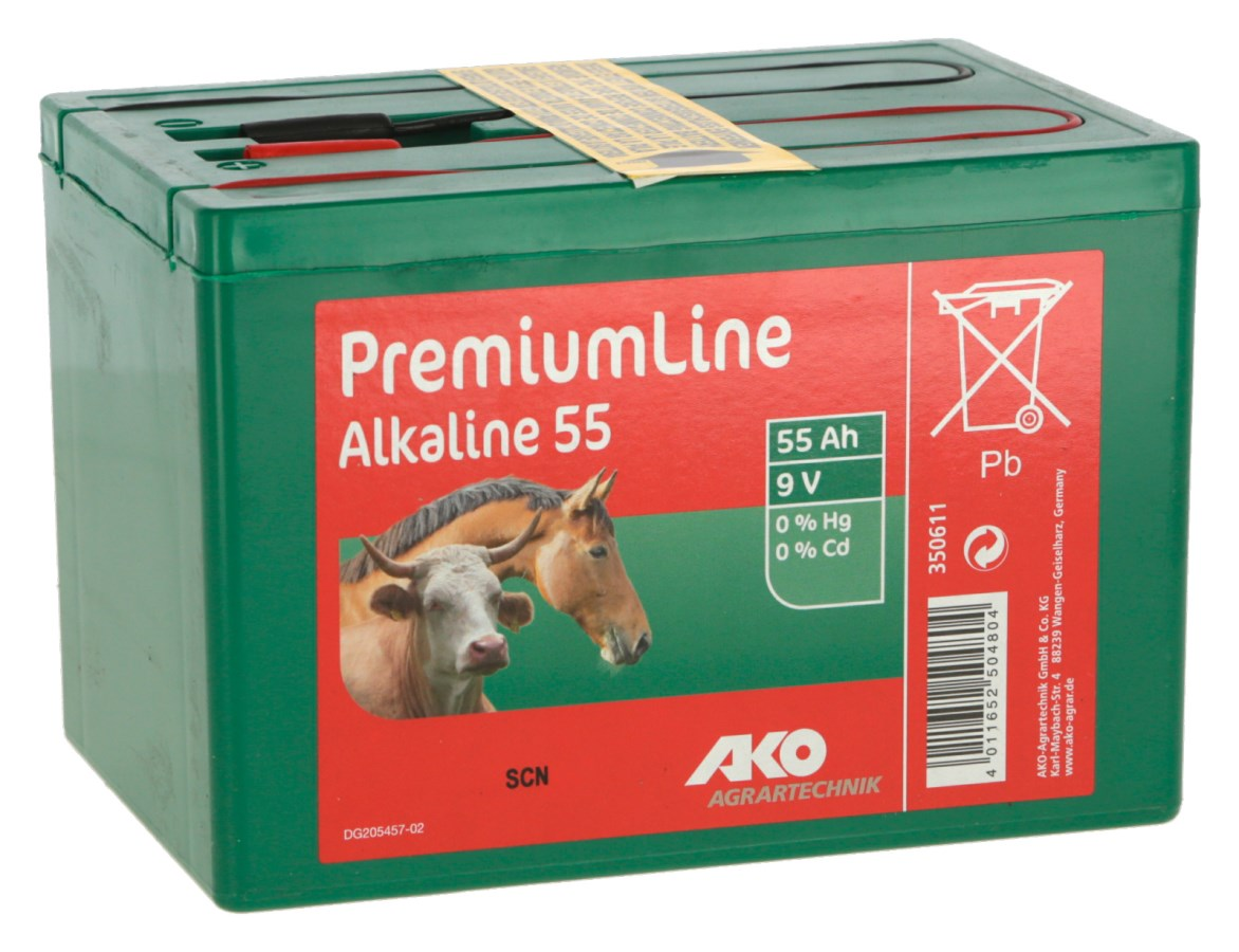 AKO Batterie Alkaline 9 V, 55 Ah