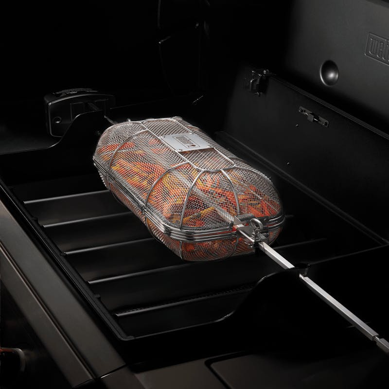 Weber CRAFTED Drehspießkorb - aus feinem Drahtgewebe